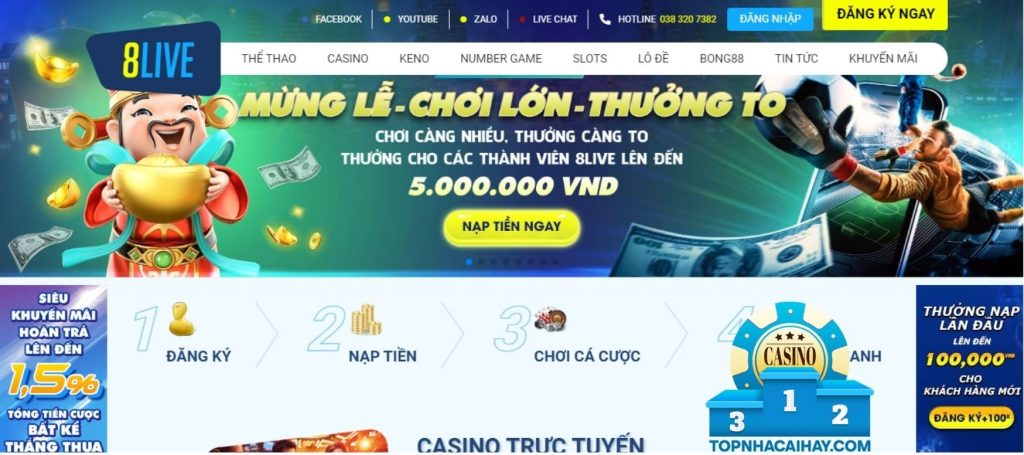 Nhà cái 8live lừa đảo người chơi không cho rút tiền