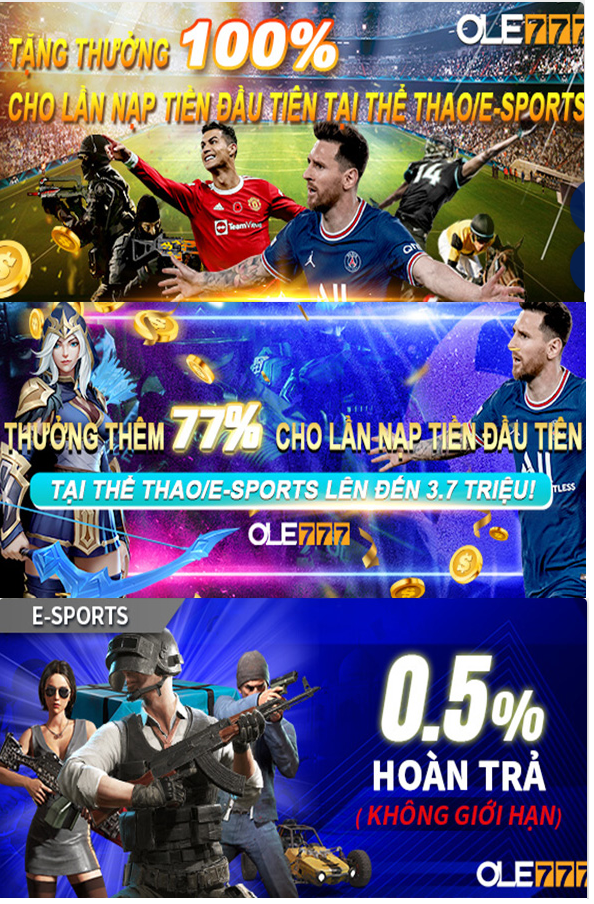 Khuyến mãi esports Ole777